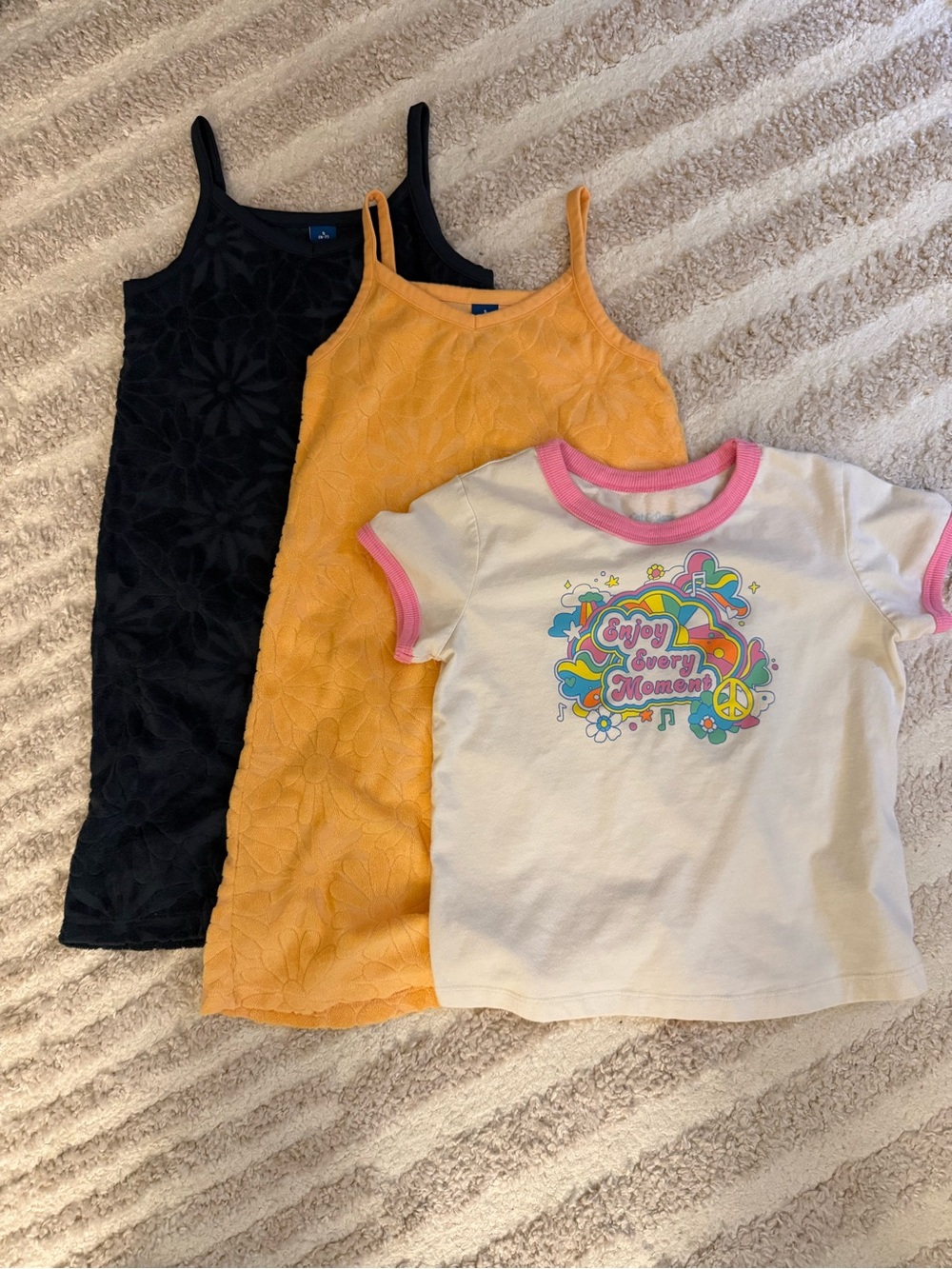 Cat & Jack Tee & Two Old Navy Girl Dresses